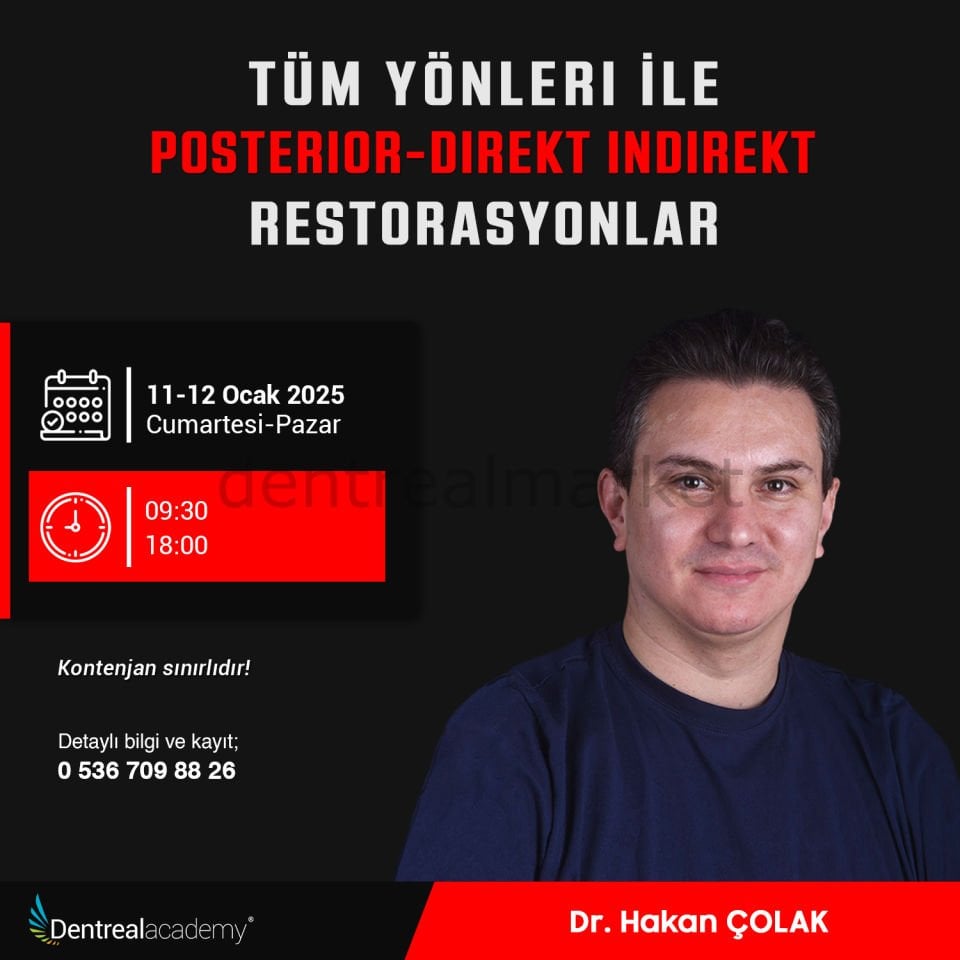 Tüm Yönleriyle Posterior-Direkt İndirekt Restorasyonlar - Dr. Hakan Çolak