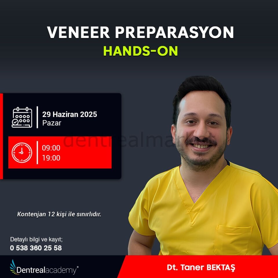 Veneer Preparasyon Hands-On - Dt. Taner Bektaş