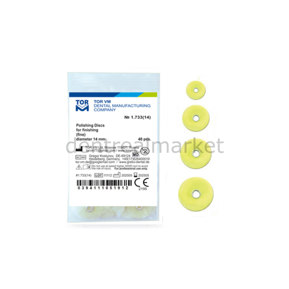 Kompozit Parlatma Disk Refil Yellow - 14 mm