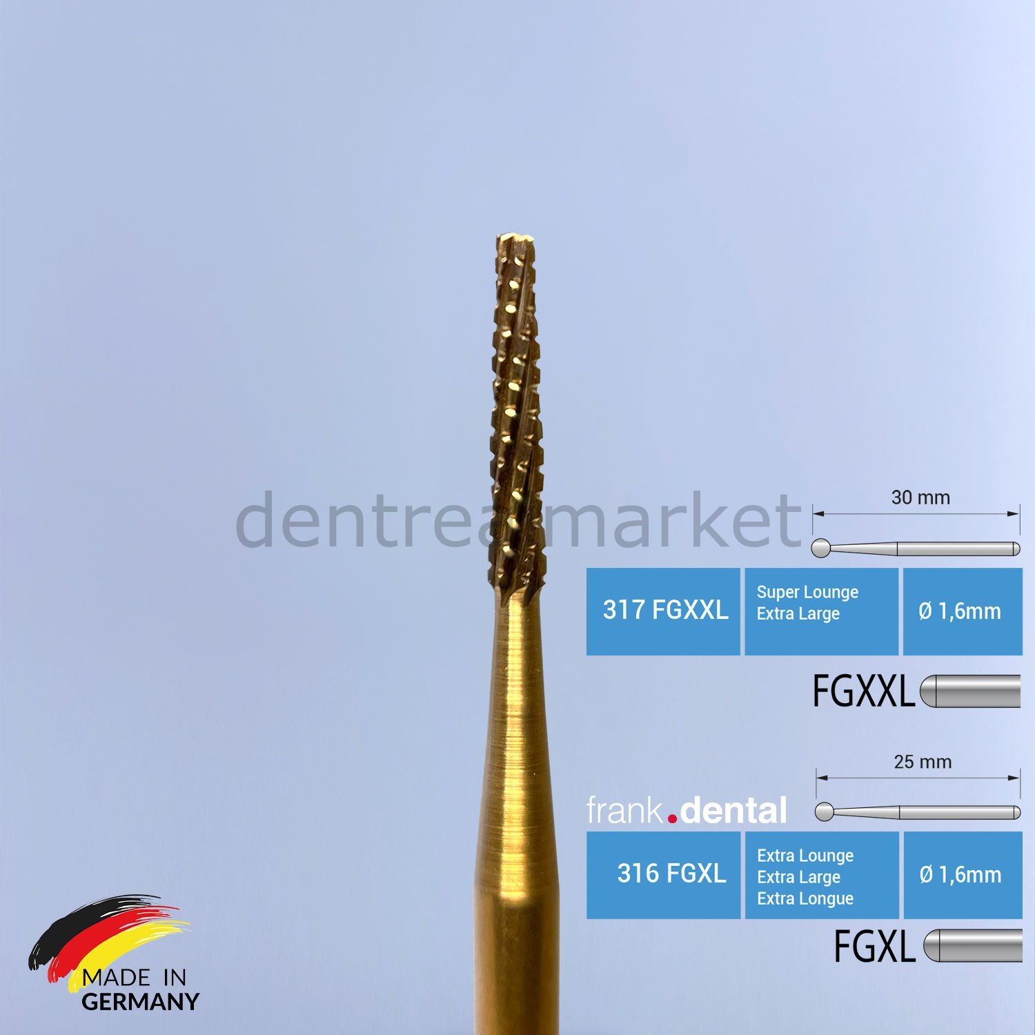 Titanyum Carpide Cerrahi Frez - 254 - Aeratör İçin