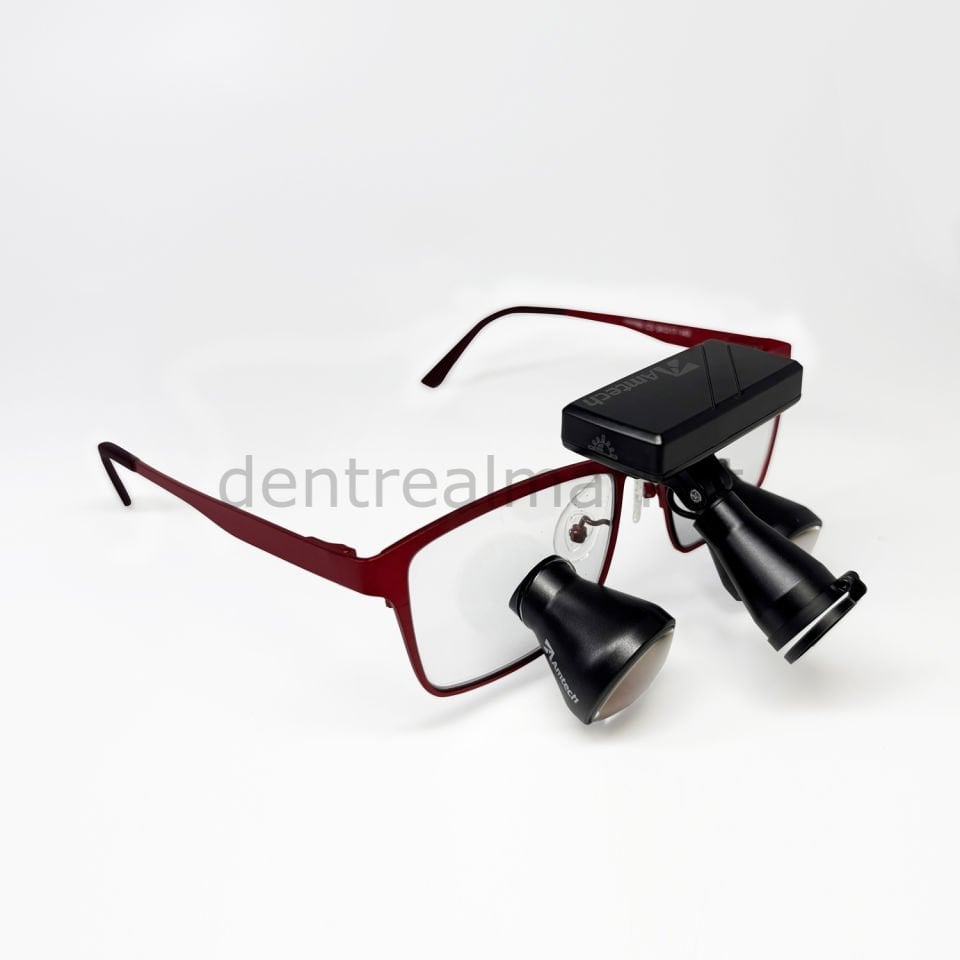 3,5X Büyütmeli Kablosuz Işıklı Classic Custom Loupe - Titanyum Çerceve