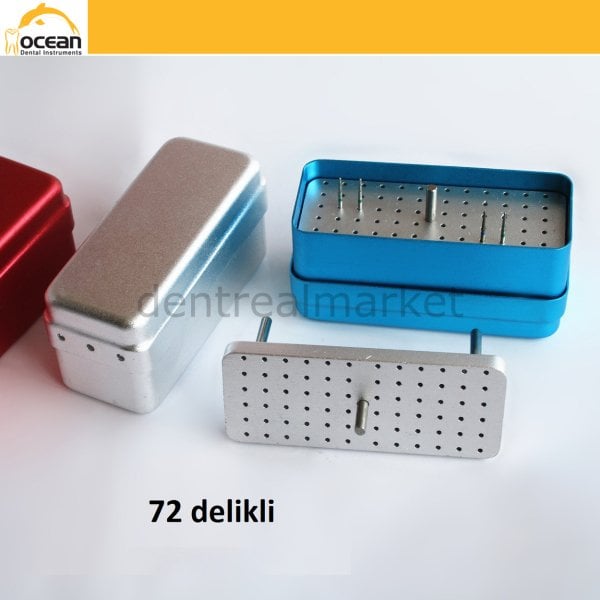 Frez Kutusu 72 Delikli Otoklavlanabilir