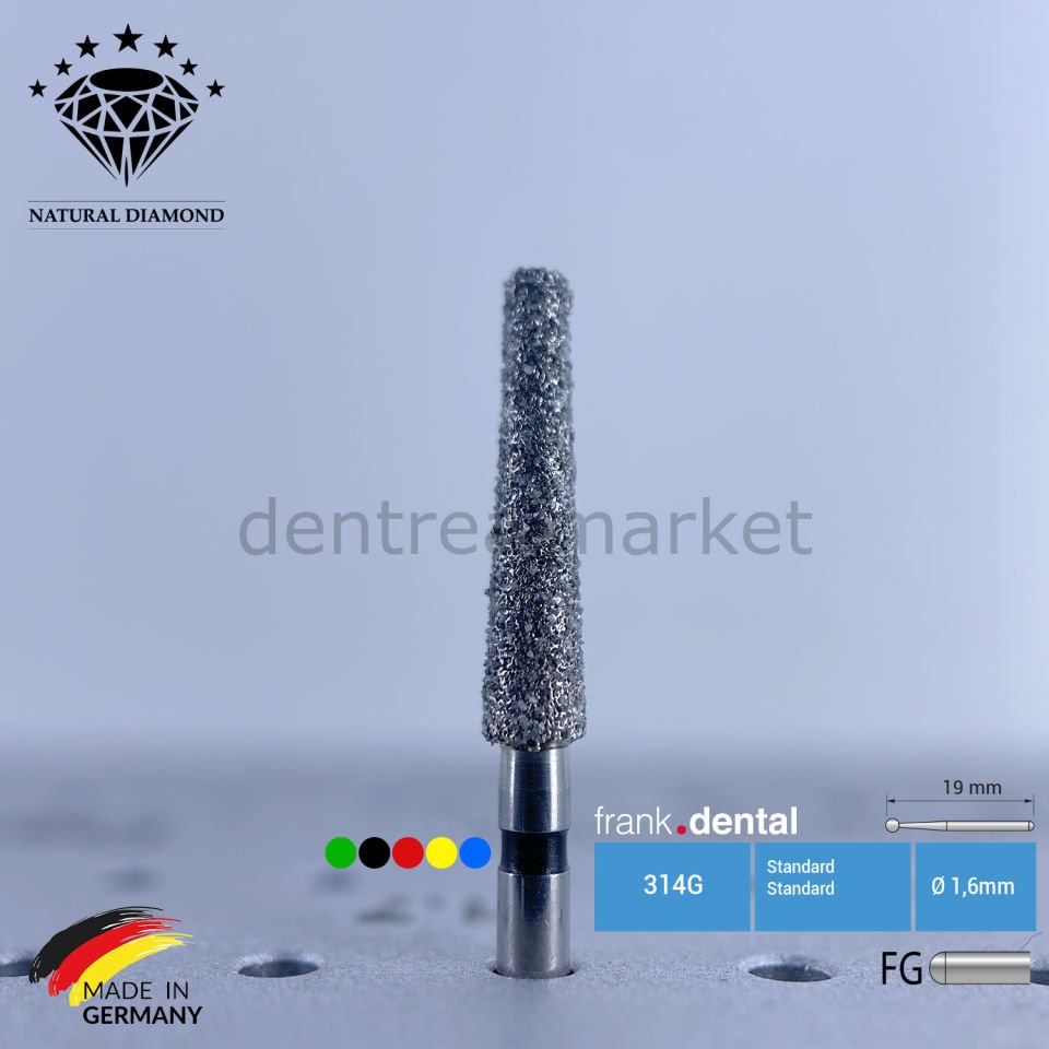 Doğal Elmas Frez - Aeratör -  848 - Konik - 5 Adet
