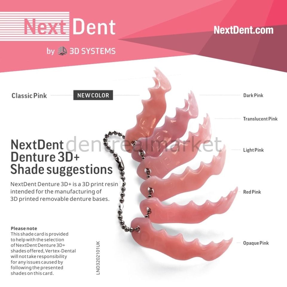 Denture 3D+ Yazıcı Reçinesi - Protez Reçinesi