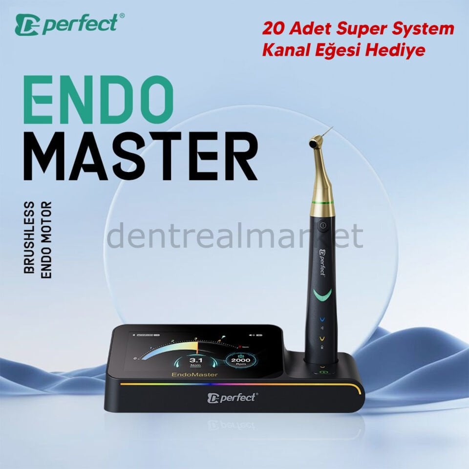 Endo Master Endomotor & 20 Adet Super System Kanal Eğesi