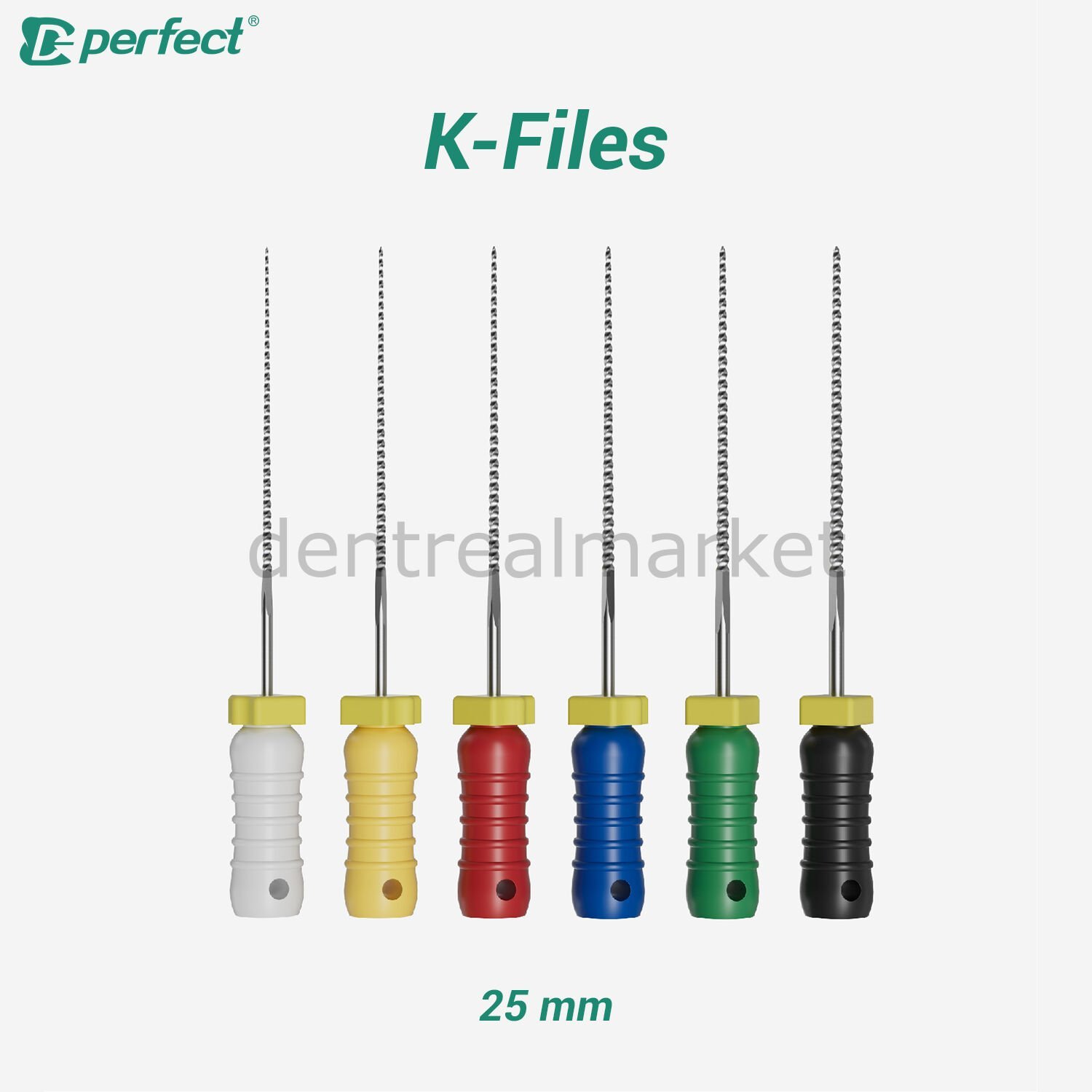K Files Kök Kanal Eğeleri - 25 mm