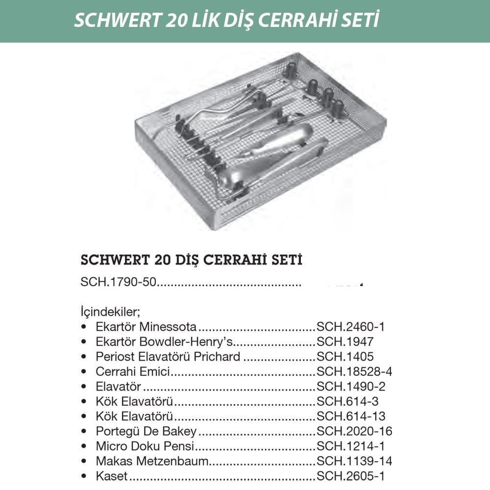 20 Lik Diş Cerrahi Seti