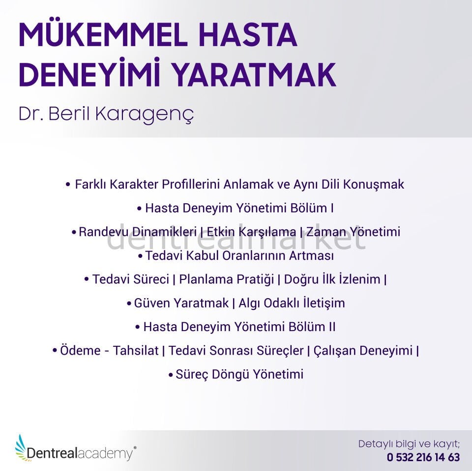 Mükemmel Hasta Deneyimi Yaratmak - Dr. Beril Karagenç