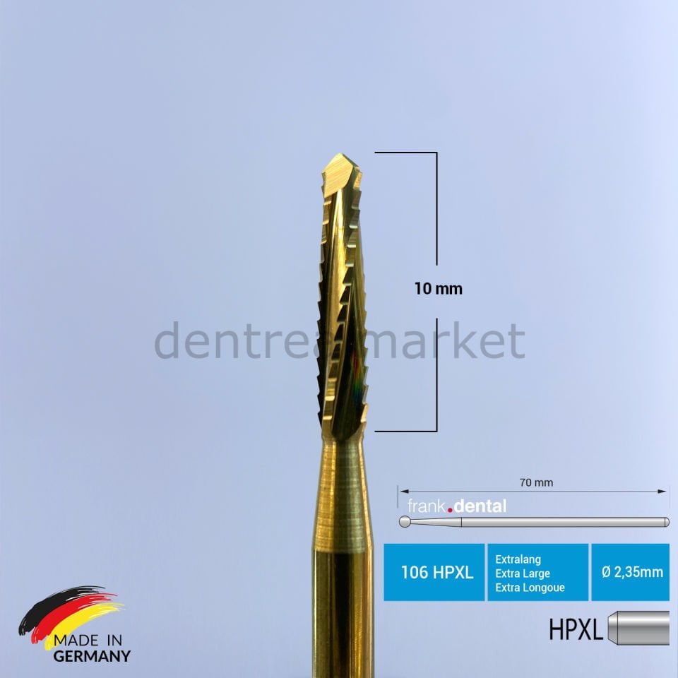 Titanyum KBB Lindemann Cerrahi Frez 70 mm - 166 HPXL
