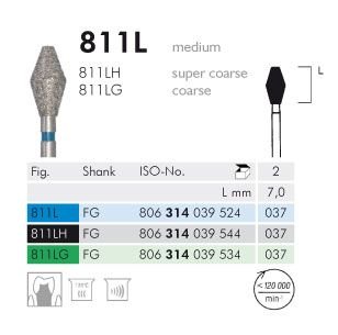 811L Sentetik Elmas Frez 2 Adet