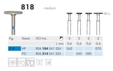 818 Sentetik Elmas Frez - 2 Adet - Tekerlek