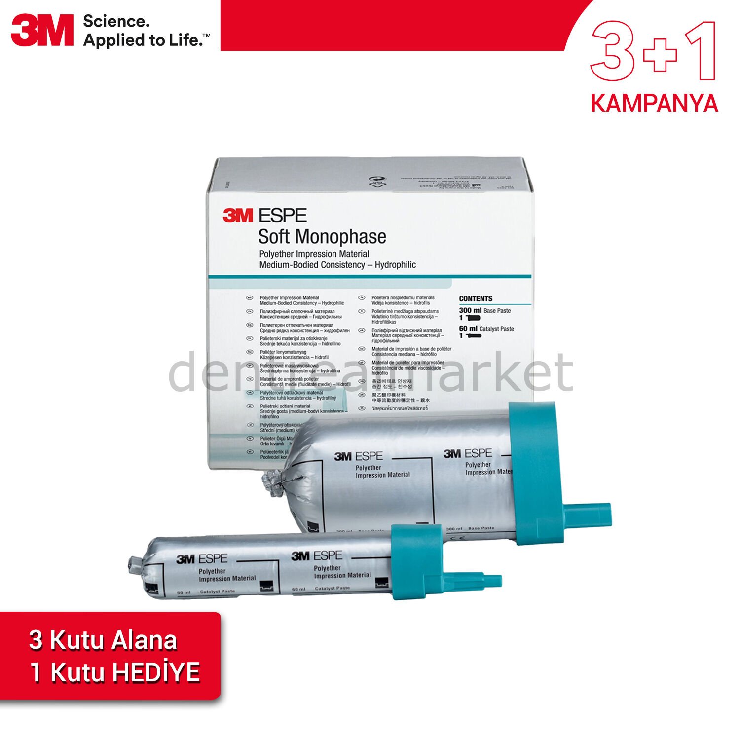 Soft Monophase Polieter Ölçü Materyali - 3+1 Kampanya