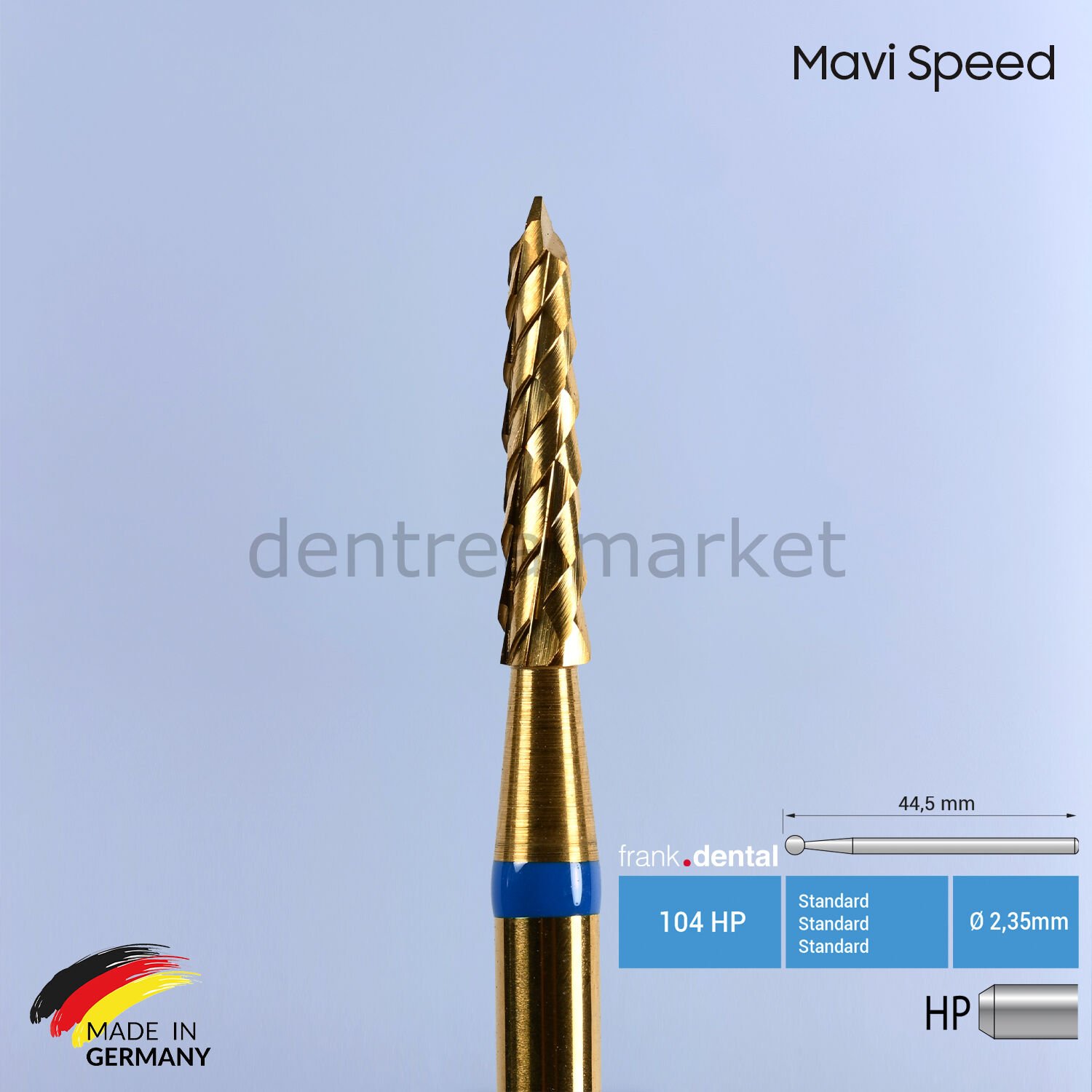 Titanyum Carpide Lindemann Cerrahi Frez - 166AS - Piyasemen İçin
