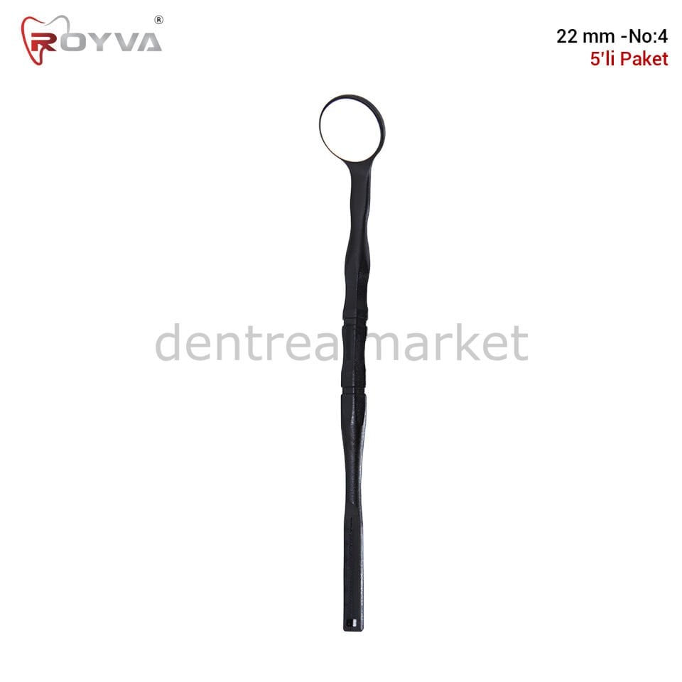 Parlak Siyah Premium Ayna  22 mm No:4 - 5'li Paket