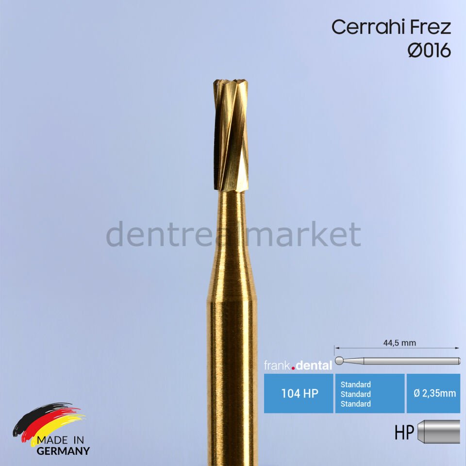 Titanyum Carpide Cerrahi Frez TIFD21 - Piyasemen İçin Ø 016