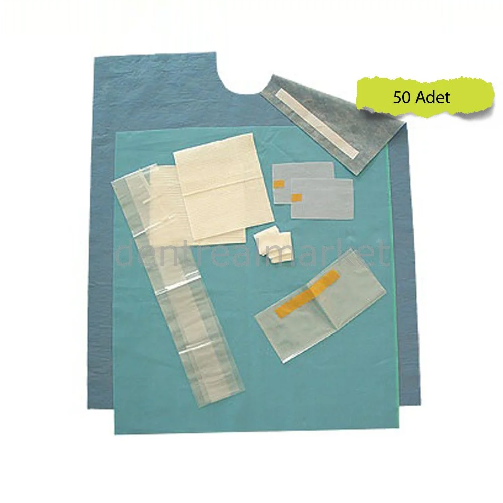 Steril İmplant Örtü Seti Standart - 50 Adet