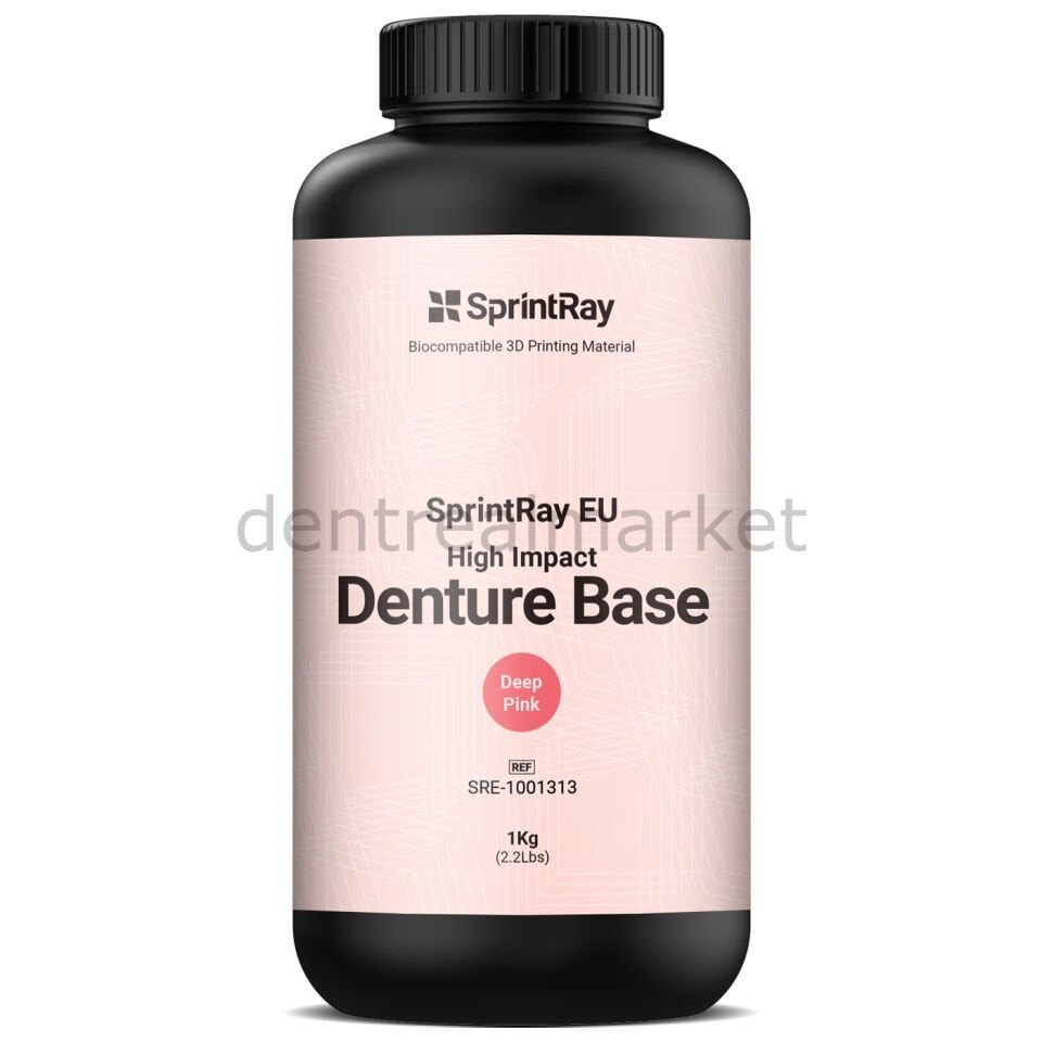EU High Impact Denture Base 3D Yazıcı Reçine 1 Kg