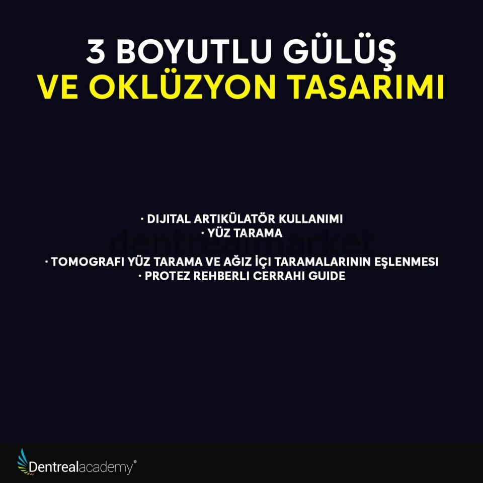 3 Boyutlu Gülüş ve Oklüzyon Tasarımı - Dt. Ali Kurt