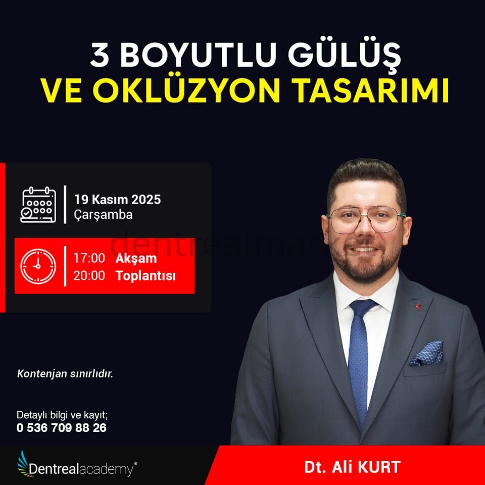 3 Boyutlu Gülüş ve Oklüzyon Tasarımı - Dt. Ali Kurt