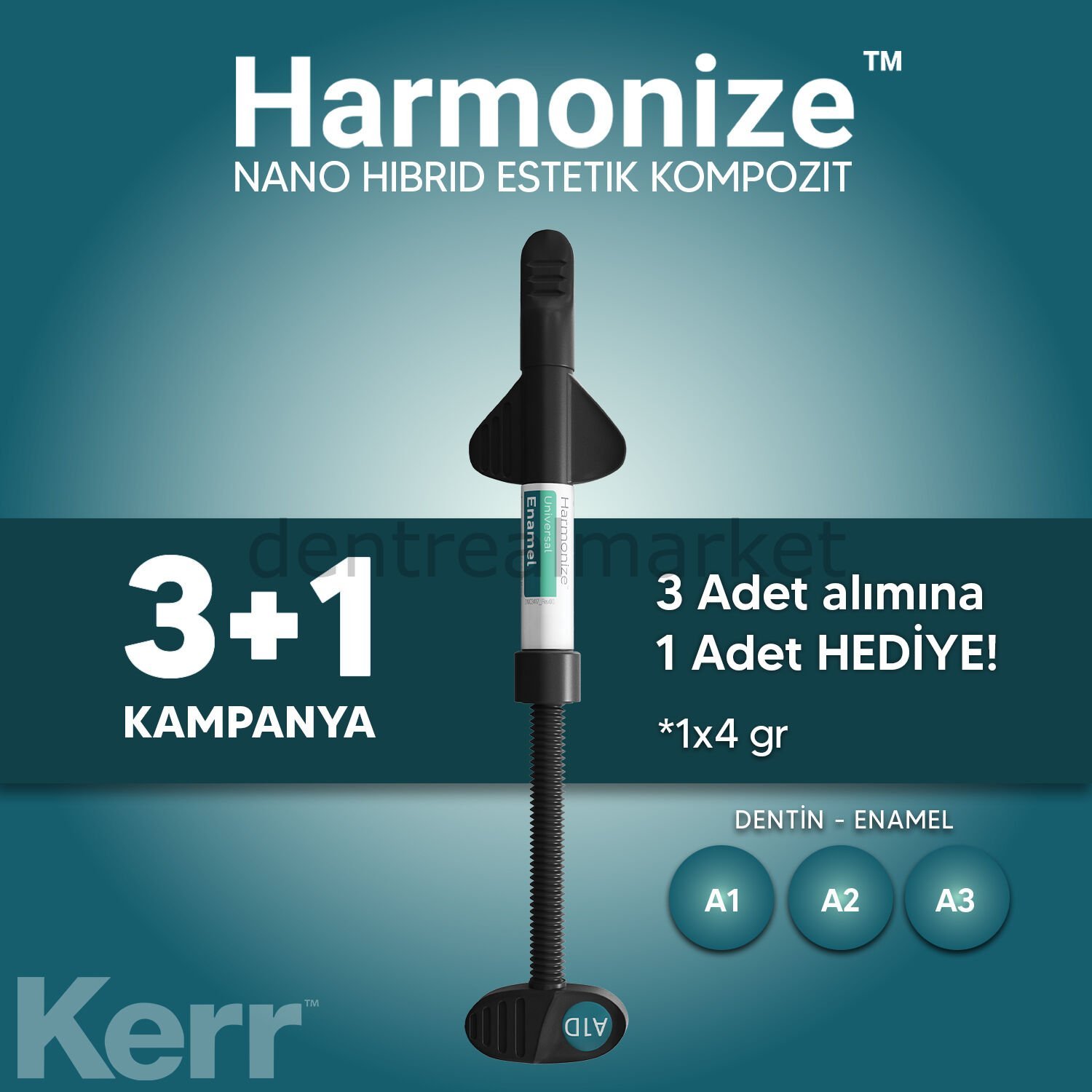 Harmonize Nano Hibrid Estetik Kompozit Refil 3+1 Kampanya