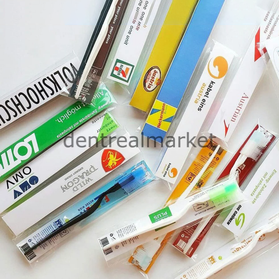 Tek Kullanımlık Diş Fırçası Baskılı - 1000 Adet