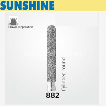 882 Sentetik Elmas Frez - 5 Adet - Silindir