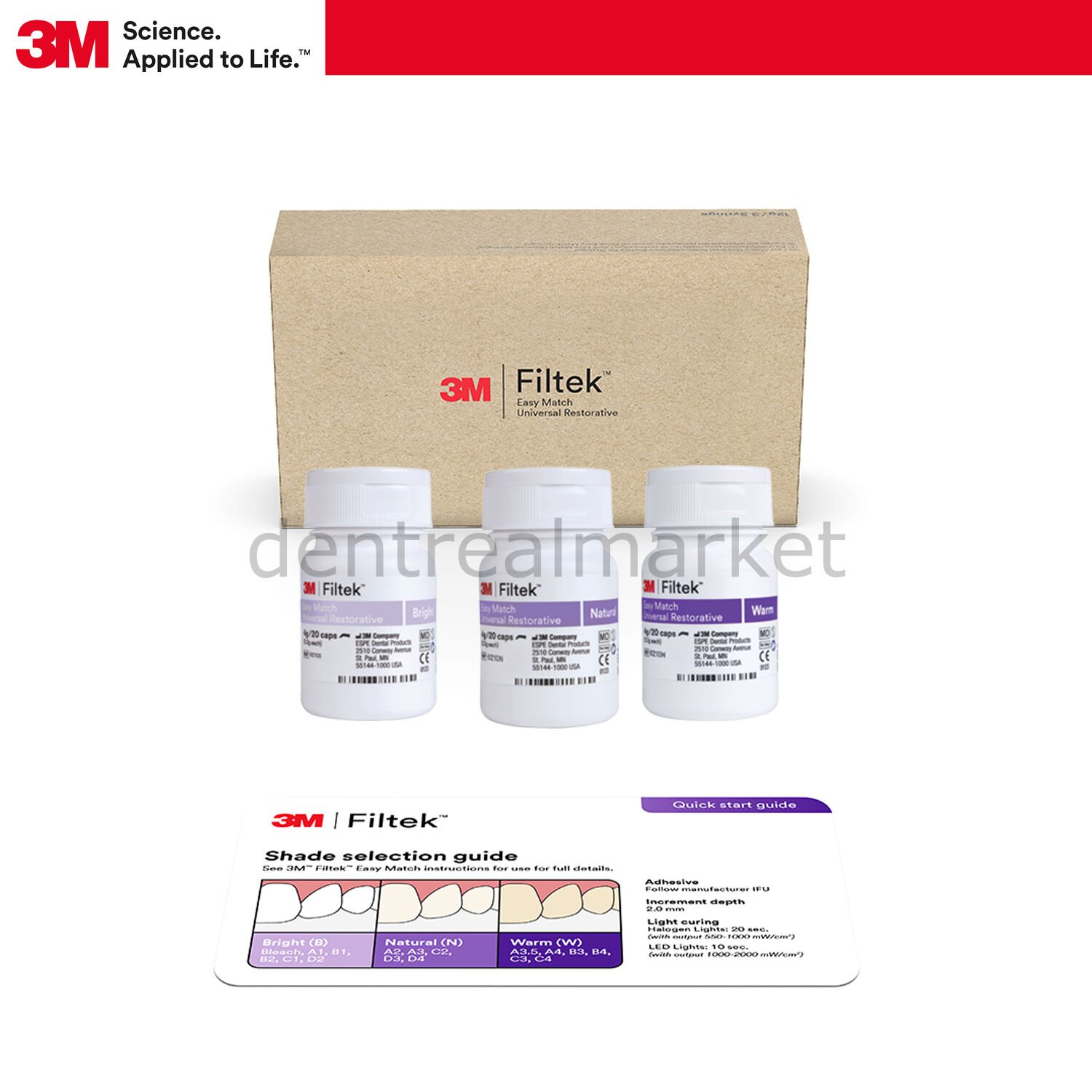 Filtek Easy Match Üniversal Restoratif Kapsül Kompozit Intro Kit