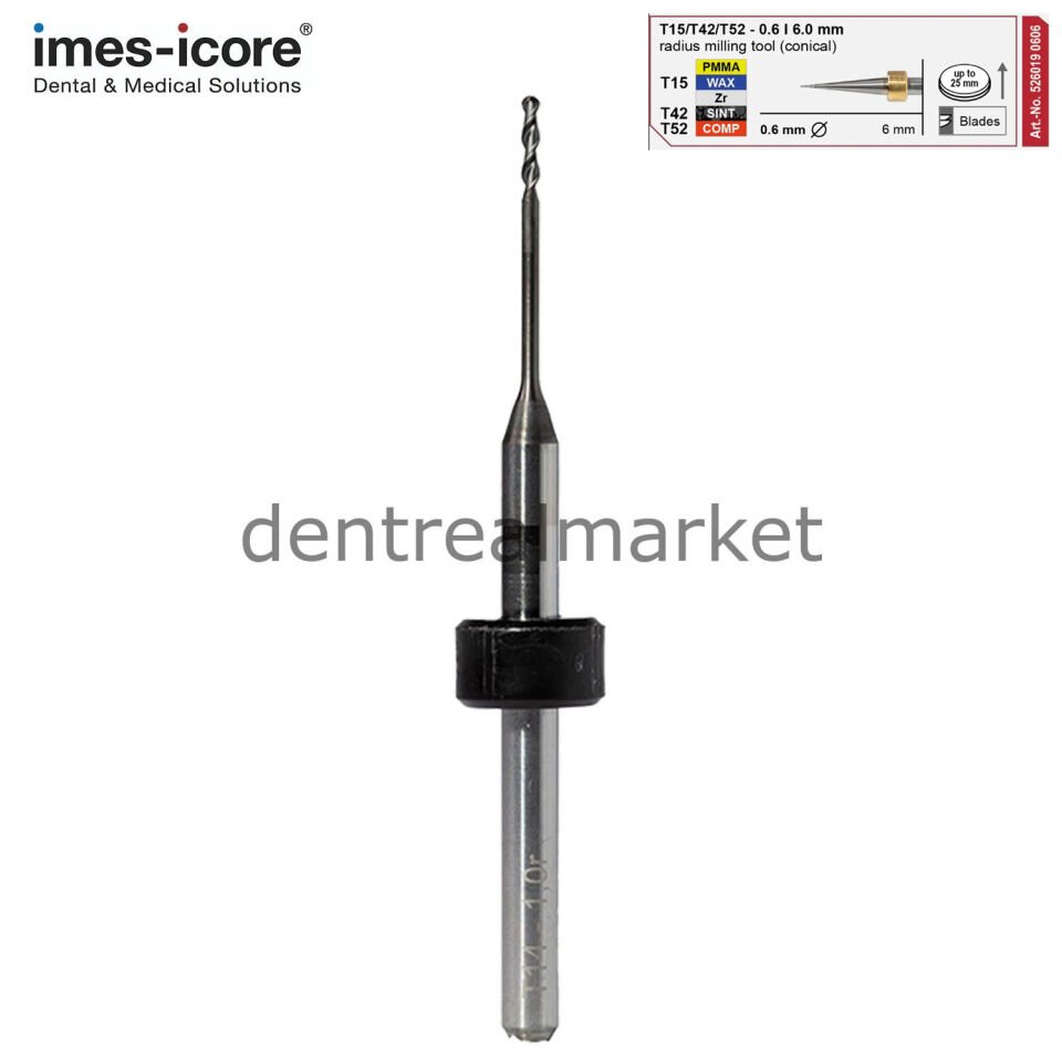 T15 - T42 - T52  Milling Freze 0.6 mm - 3 mm Şaft