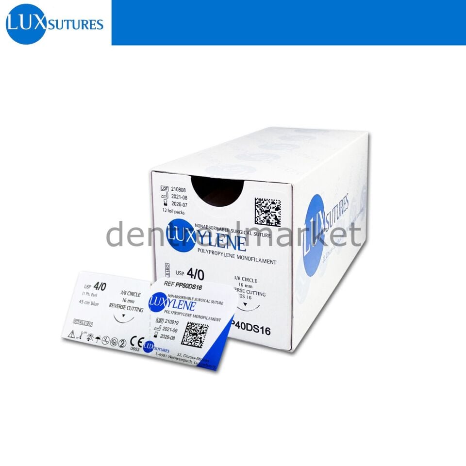 Luxylene Polipropilen Monoflament Cerrahi Sutur - Ters Keskin