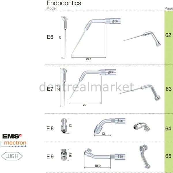 Kavitron Uç Endodonti E1 - Ems,Mectron,Woodpecker,WH Uyumlu
