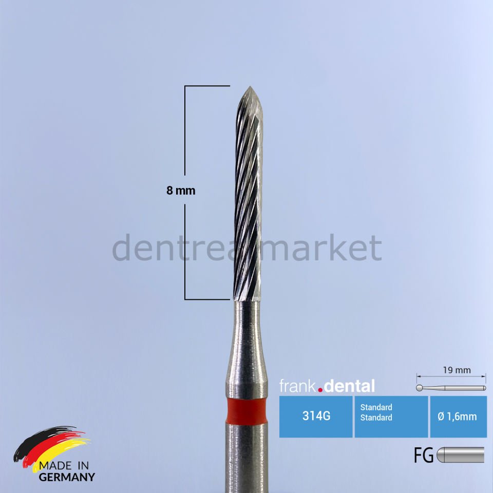 Carpide Adhesive Remover & Debonding Frez - C283 - Aeratör Ø 010