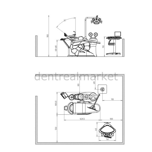S800 Dental Çocuk Diş Üniti Full