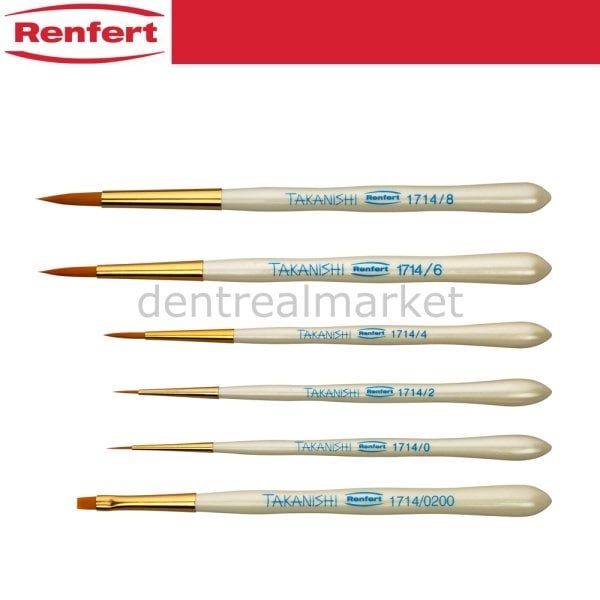 Takanishi Sentetik Kıl Fırça Refil 2 Adet - Size:1