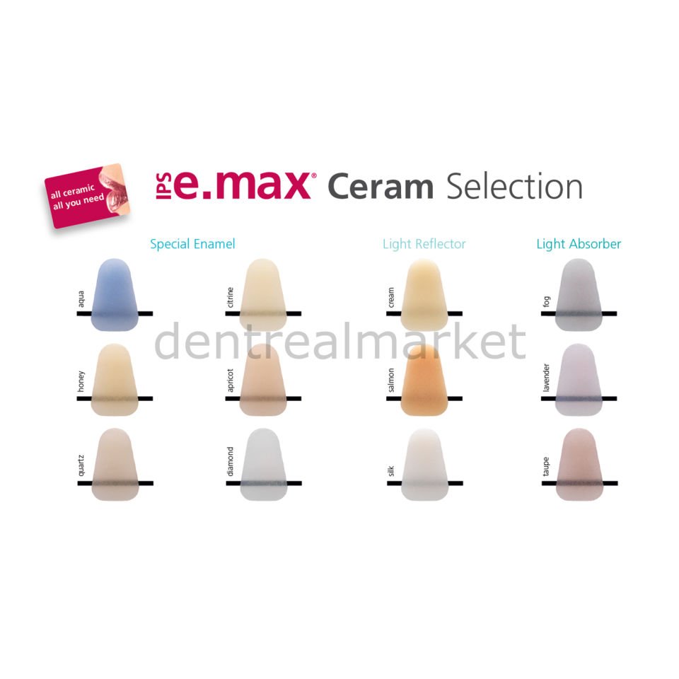 IPS e.max Ceram Selection Light Reflect 5 gr - Zirkon Üstü