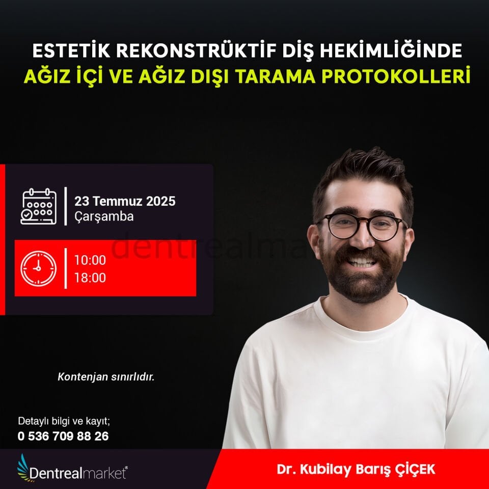 Estetik Rekonstrüktif Diş Hekimliğinde Ağız İçi ve Ağız Dışı Tarama Protokolleri - Dr. Kubilay Barış Çiçek