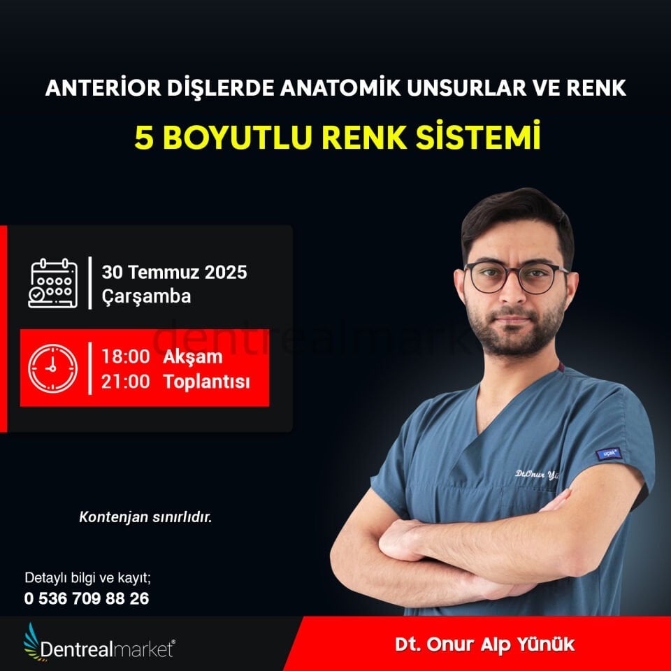 Anterior Dişlerde Anatomik Unsurlar ve Renk 5 Boyutlu Renk Sistemi - Dt. Onur Alp Yünük