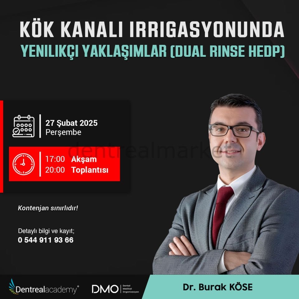 Kök Kanalı Irrıgasyonunda Yenilikçi Yaklaşımlar (Dual Rinse HEDP) - Doc. Dr. Mustafa Gündoğar