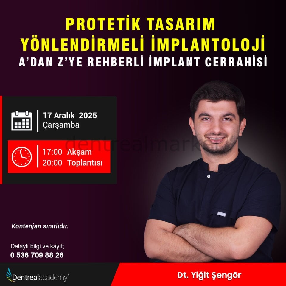 Protetik Tasarım Yönlendirmeli İmplantoloji - A'dan Z'ye Rehberli İmplant Cerrahisi - Dt. Yiğit Şengör