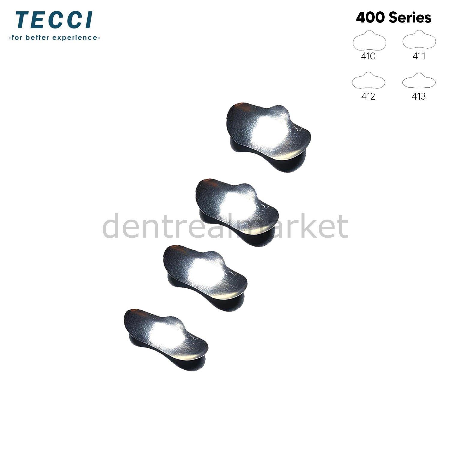 Tecci Bölgesel Matrix Bandı Paslanmaz Çelik - 400 Seri