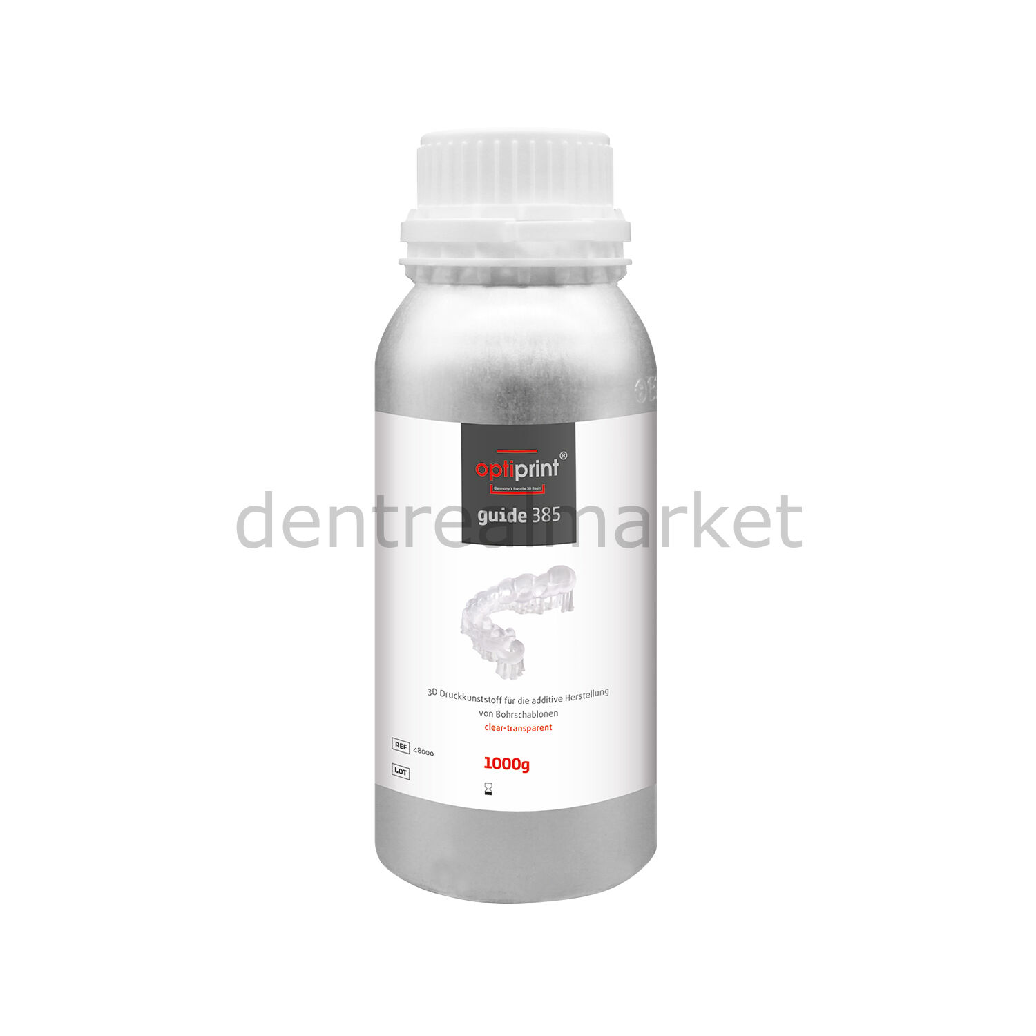 Optiprint Guide 385  - Cerrahi 3D Yazıcı Reçinesi - 1000 gr - Clear Transparan