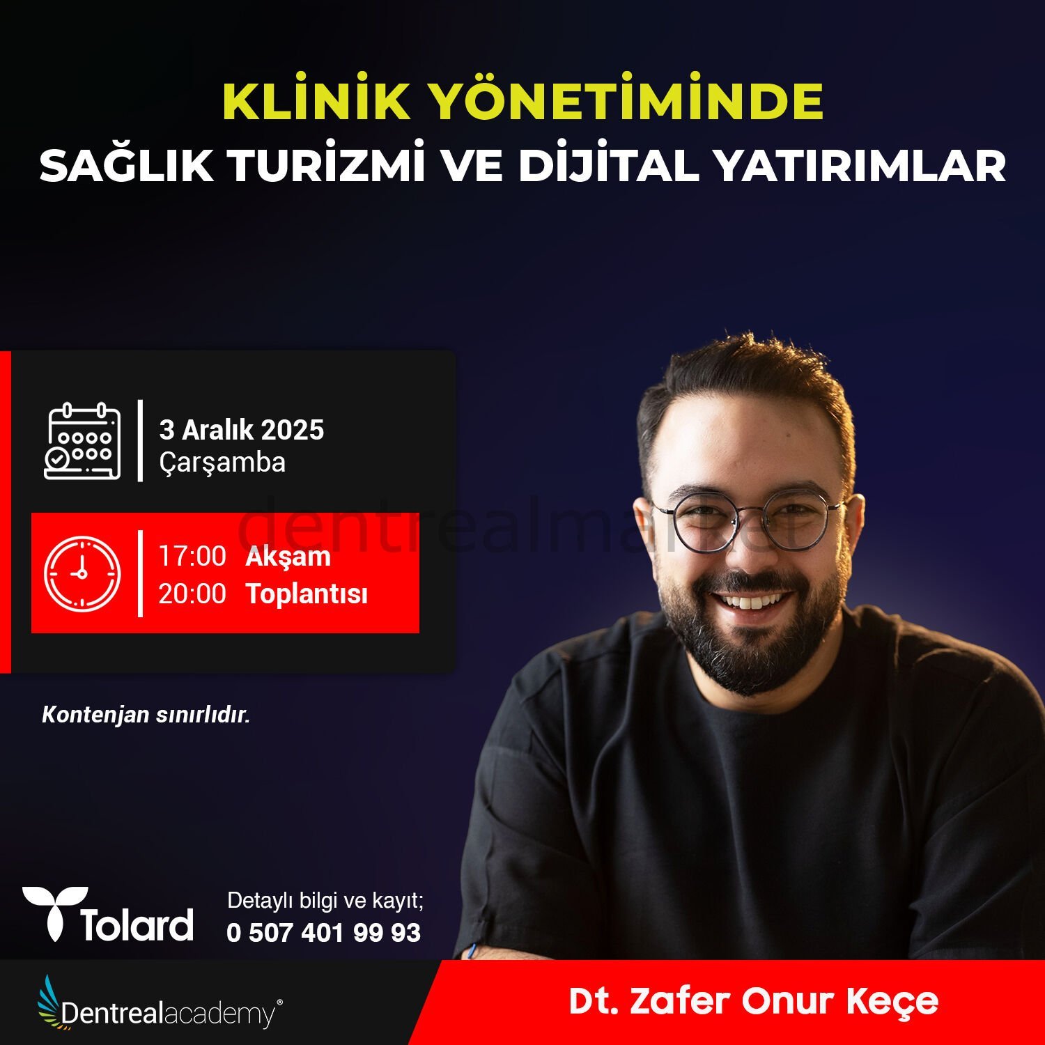 Klinik Yönetiminde Sağlık Turizmi ve Dijital Yatırımlar - Dt. Zafer Onur Keçe