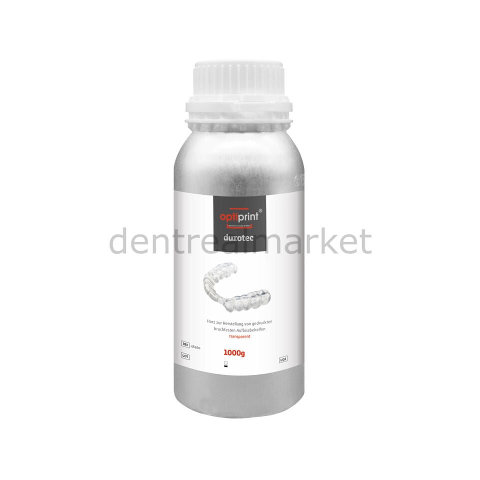 Optiprint Durotec  - Splint 3D Yazıcı Reçinesi - 1000 gr - Transparan