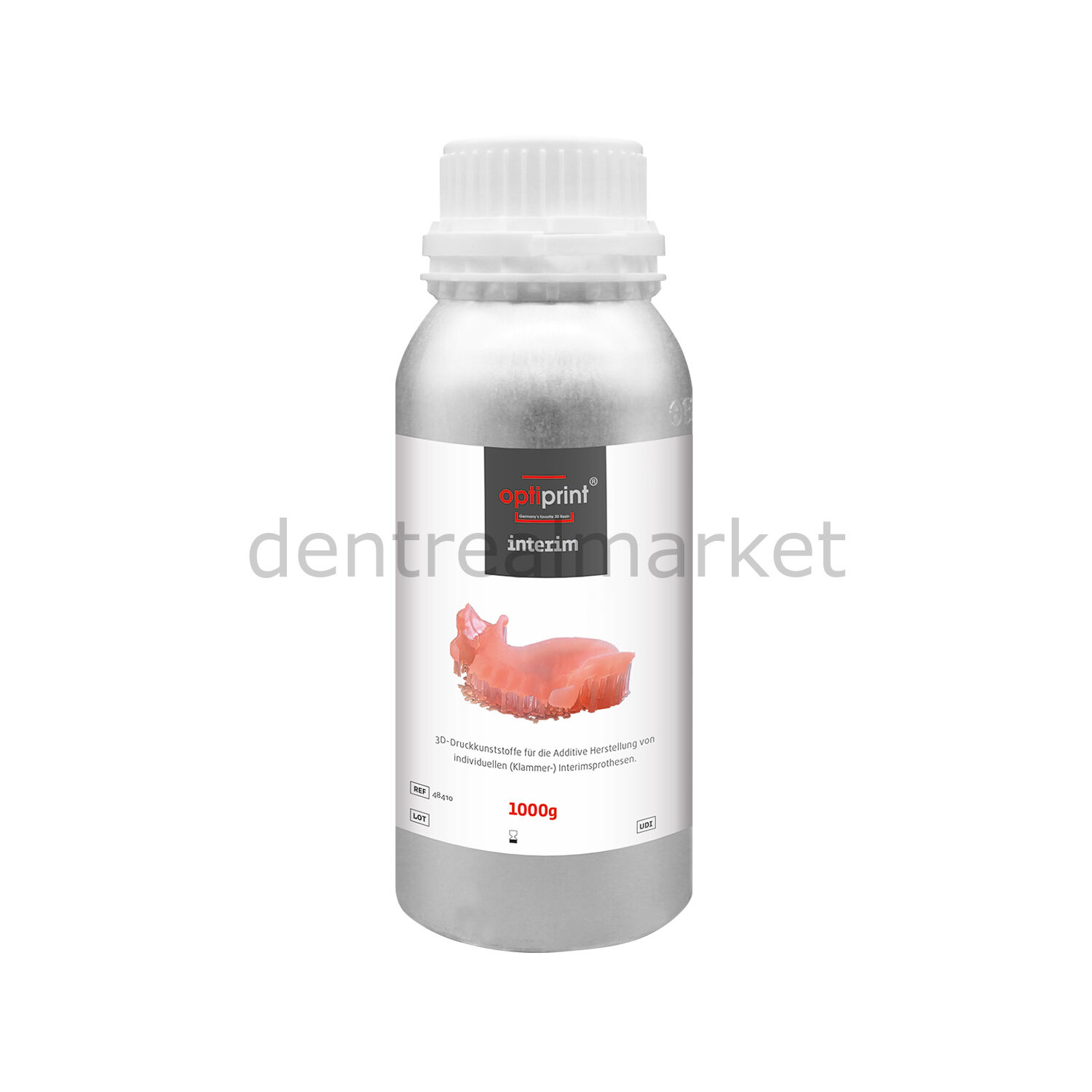 Optiprint Interim  - Geçici Protez 3D Yazıcı Reçinesi - 1000 gr - Pink