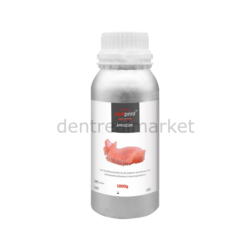 Optiprint Interim  - Geçici Protez 3D Yazıcı Reçinesi - 1000 gr - Pink
