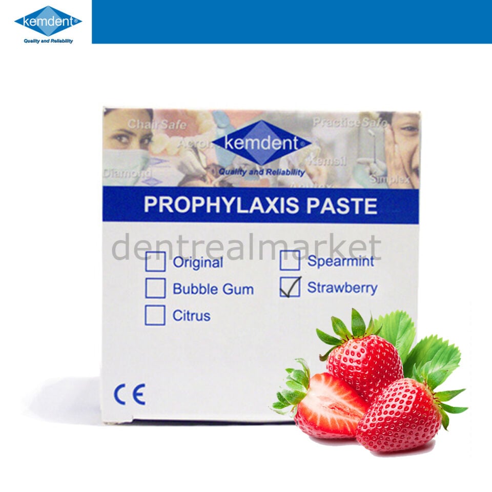 Kemdent Profilaksi Pastası - Polisaj Pastası Çilekli