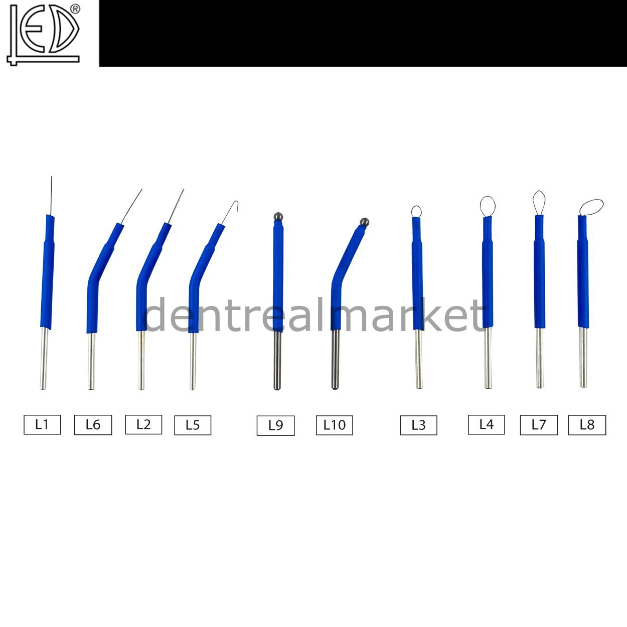 Radyofrekans Elektrocerrahi Cihazı - Elektrod Surtron Ucu Seti 10'lu Ø 2,4 mm
