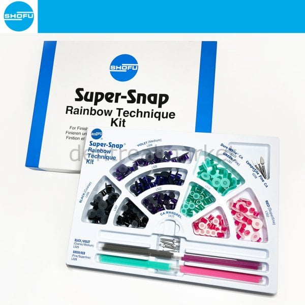Super Snap Rainbow Kompozit Cilalama ve Bitirme Disk Seti 180 li