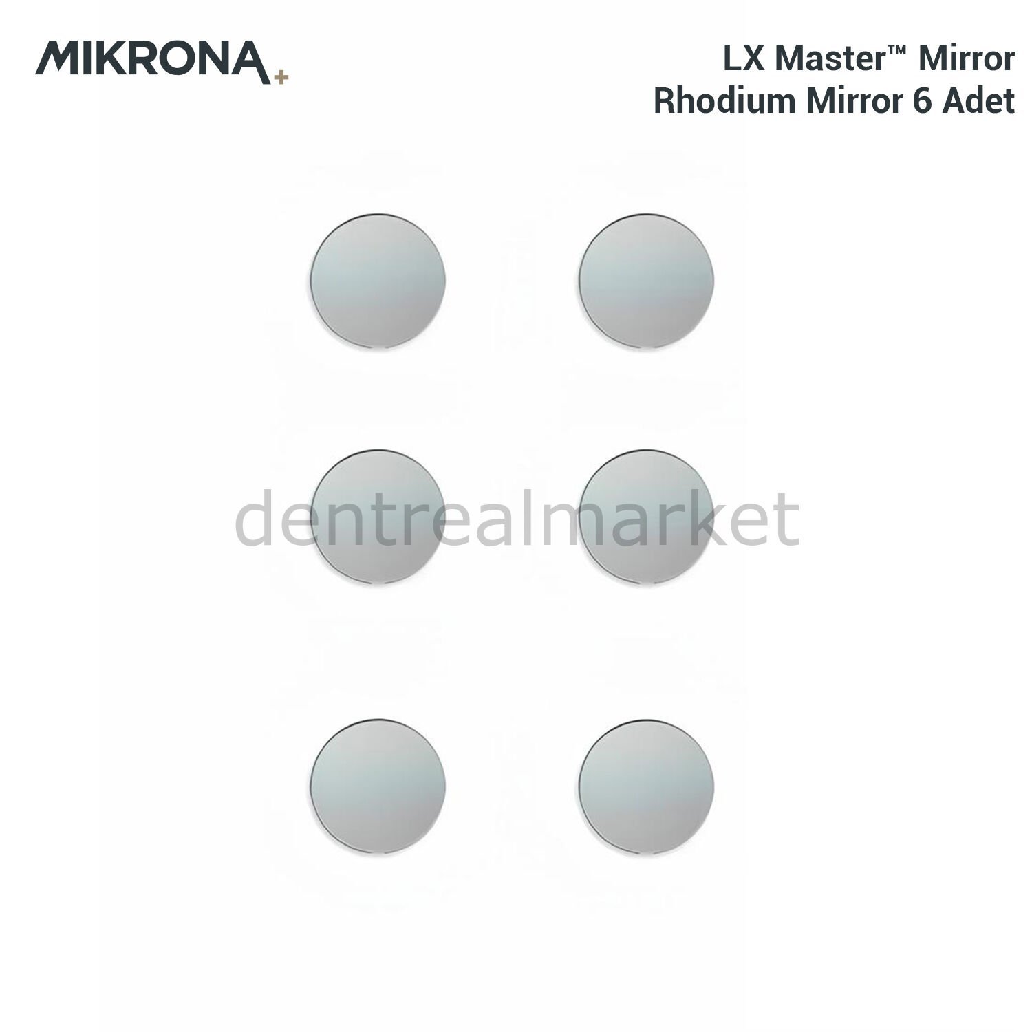 Lx Master Mirror Rhodium - Rodyum Ayna Yedek 6'lı