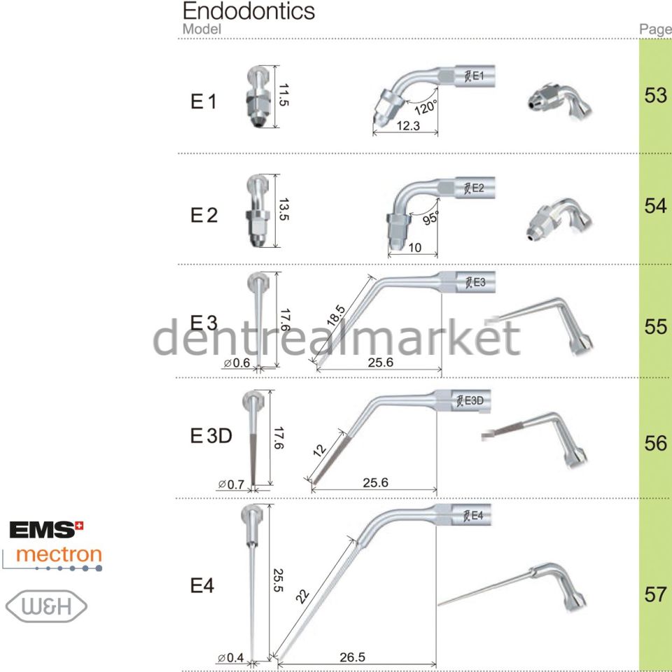 Kavitron Endodonti Ucu E10 - Ems,Mectron,Woodpecker,WH Uyumlu