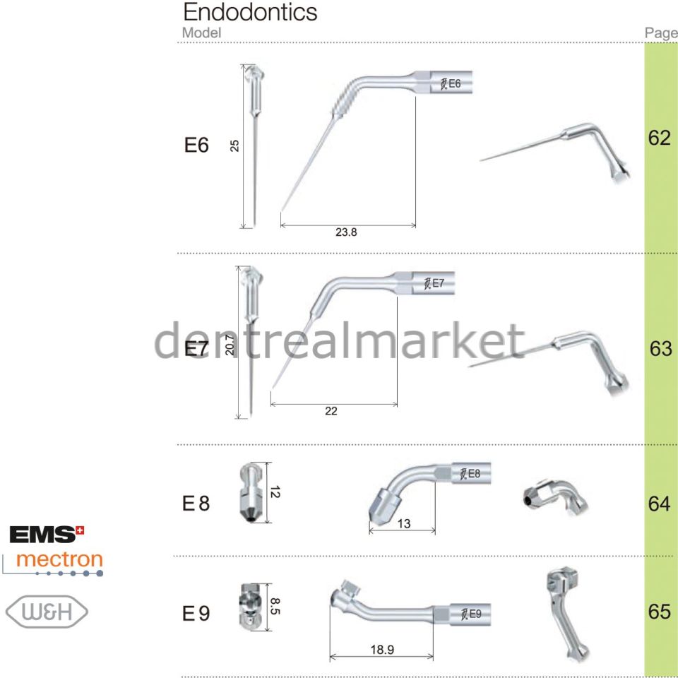 Kavitron Endodonti Ucu E10 - Ems,Mectron,Woodpecker,WH Uyumlu